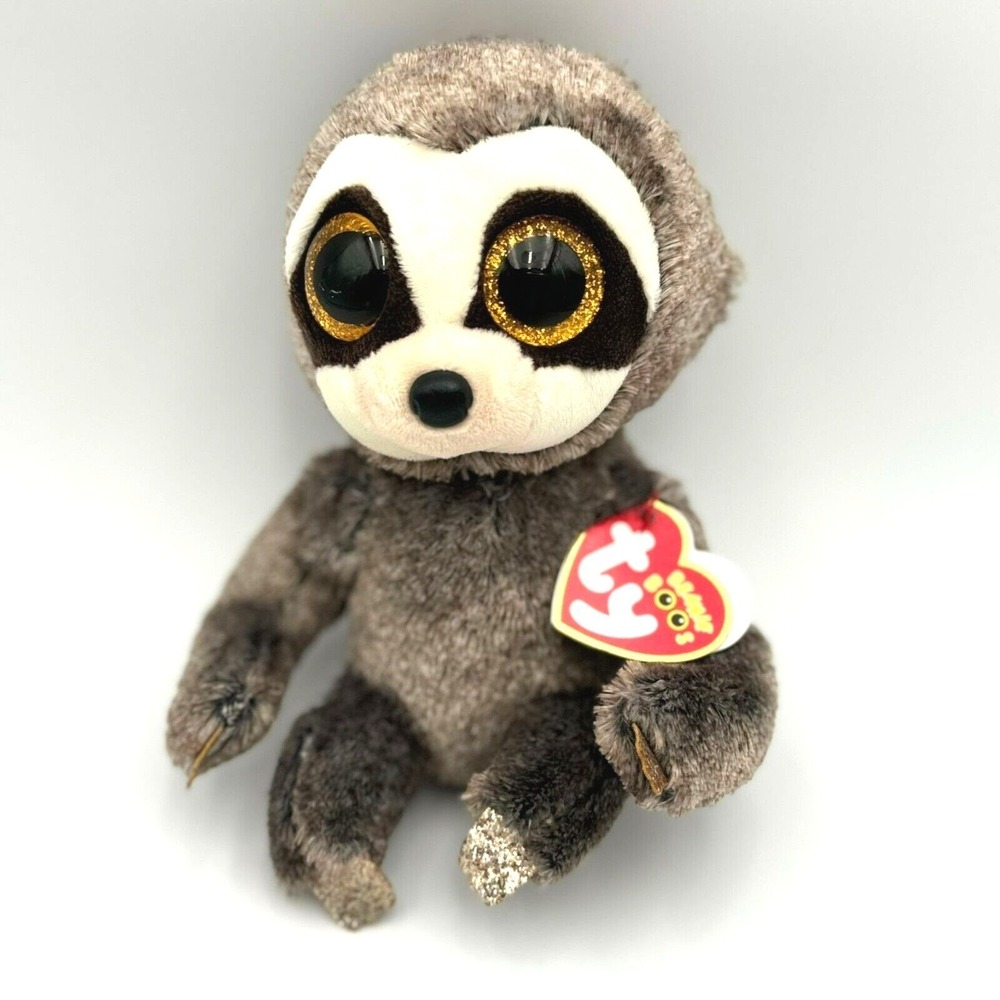 Ty Beanie Babies Dangler Sloth Stuffed Animal Plush 100% TYSilk 8.5" Kid Toycore